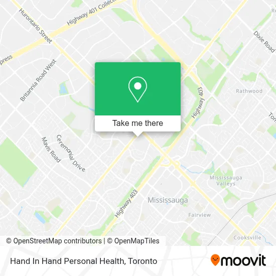Hand In Hand Personal Health map