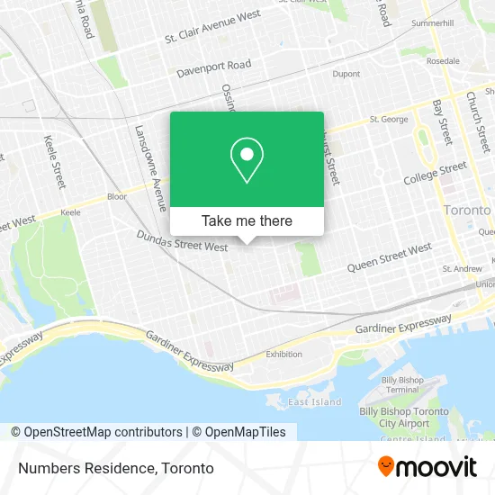 Numbers Residence map