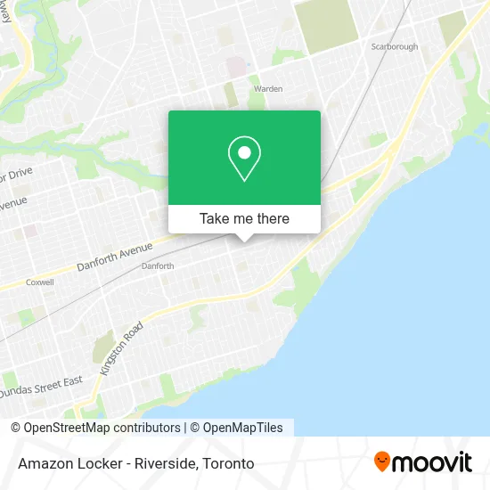 Amazon Locker - Riverside map