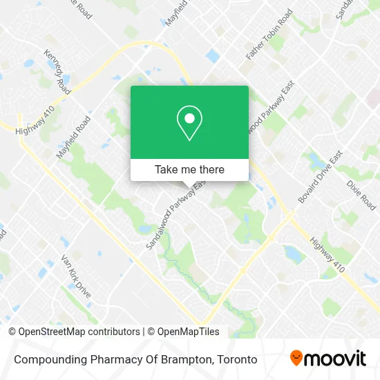 Compounding Pharmacy Of Brampton map