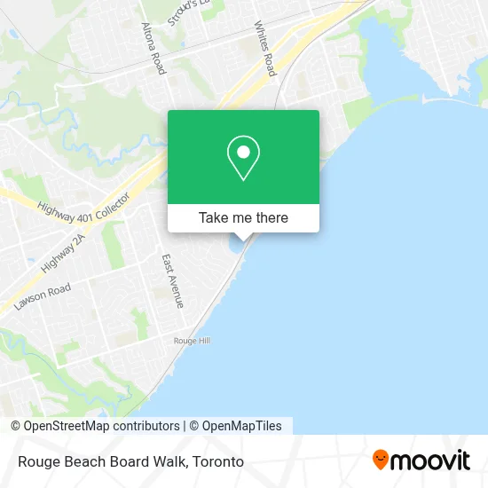 Rouge Beach Board Walk map