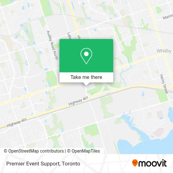 Premier Event Support map