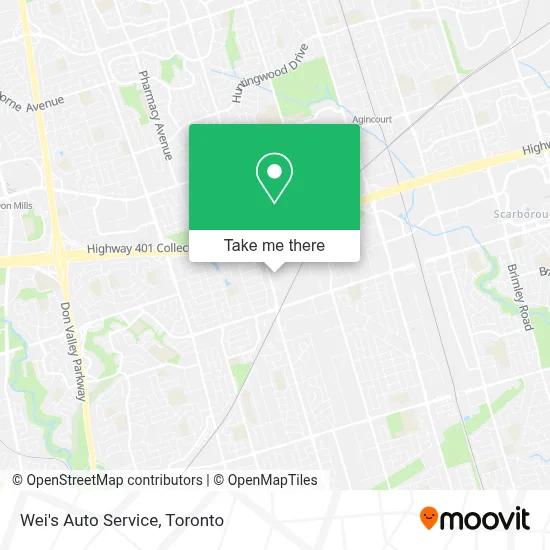 Wei's Auto Service map