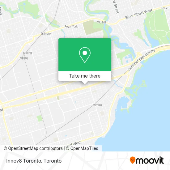 Innov8 Toronto map