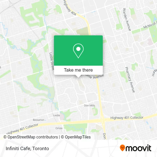 Infiniti Cafe map