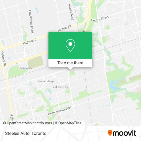 Steeles Auto map