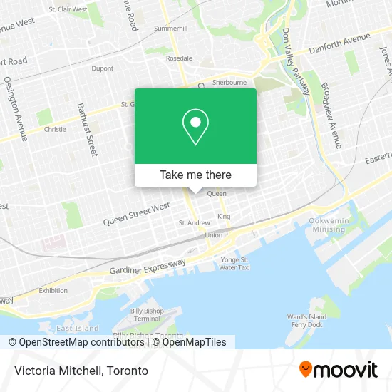 Victoria Mitchell map