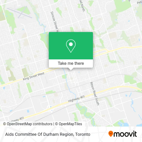 Aids Committee Of Durham Region map