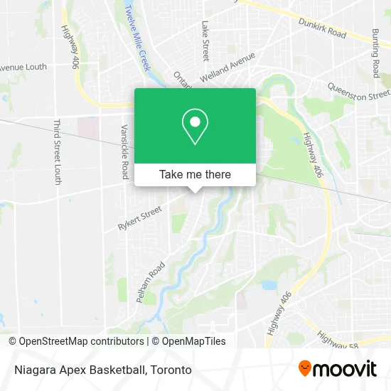 Niagara Apex Basketball map