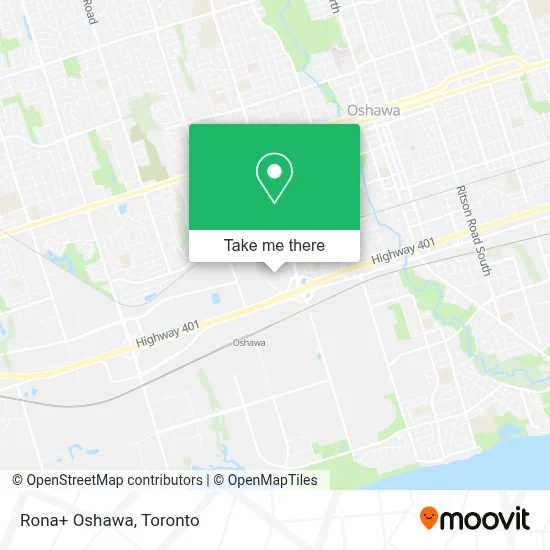 Rona+ Oshawa map