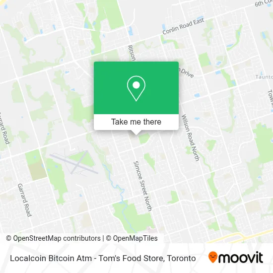 Localcoin Bitcoin Atm - Tom's Food Store map