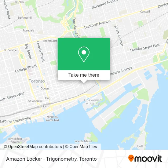 Amazon Locker - Trigonometry map