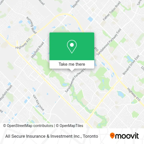 All Secure Insurance & Investment Inc. map