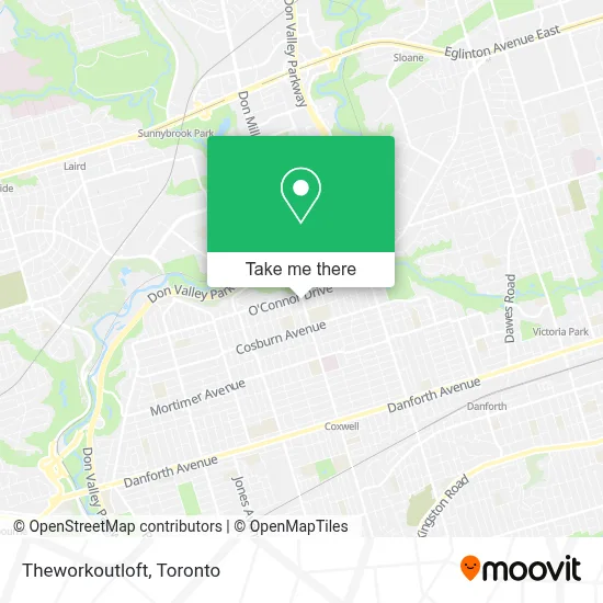 Theworkoutloft map