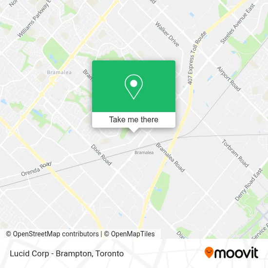 Lucid Corp - Brampton map