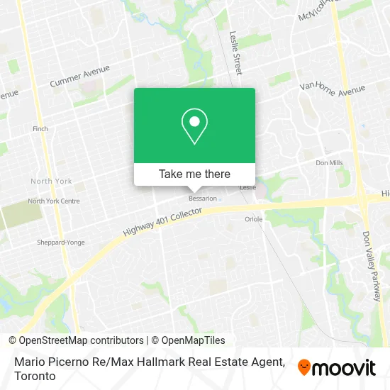 Mario Picerno Re / Max Hallmark Real Estate Agent map