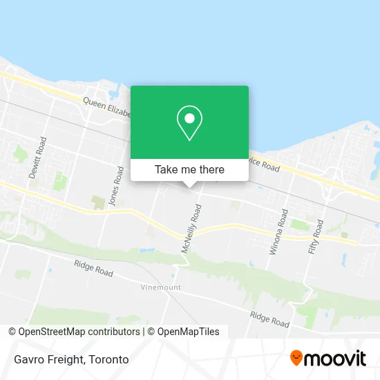 Gavro Freight map