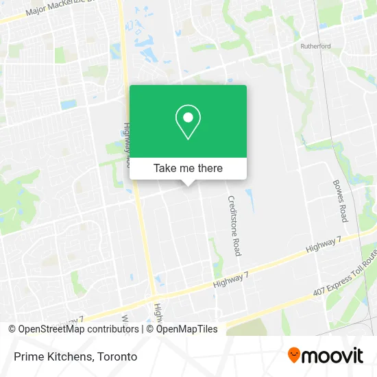 Prime Kitchens map