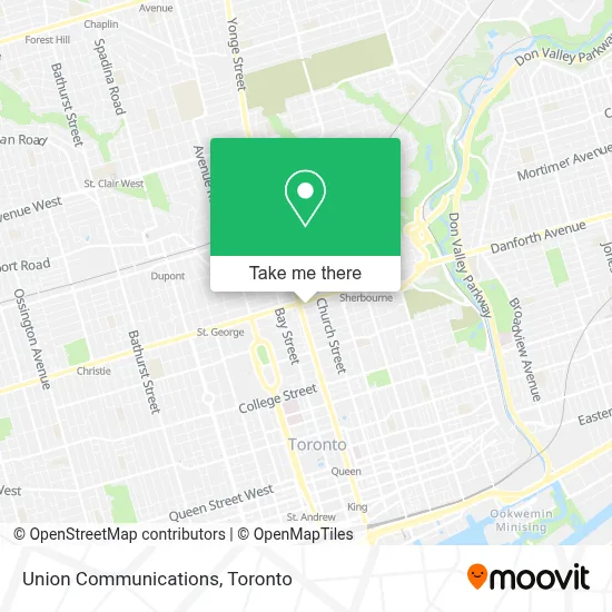 Union Communications map