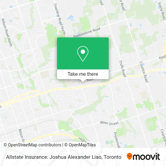 Allstate Insurance: Joshua Alexander Liao map