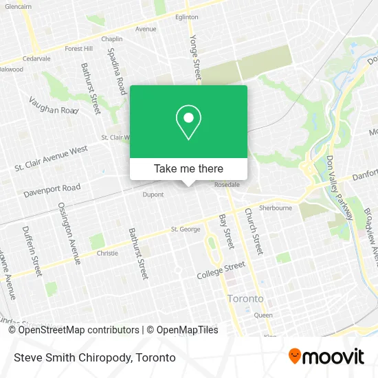 Steve Smith Chiropody map