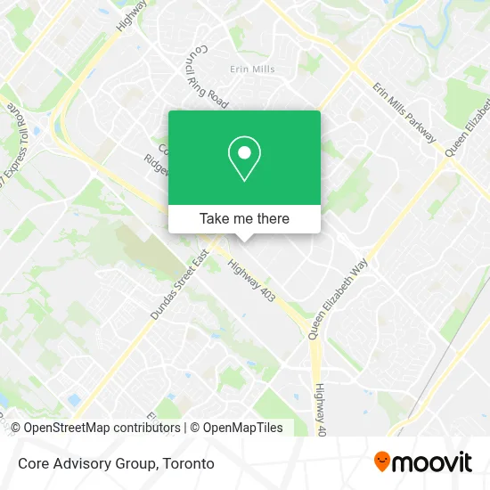 Core Advisory Group map