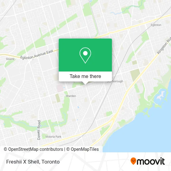 Freshii X Shell map