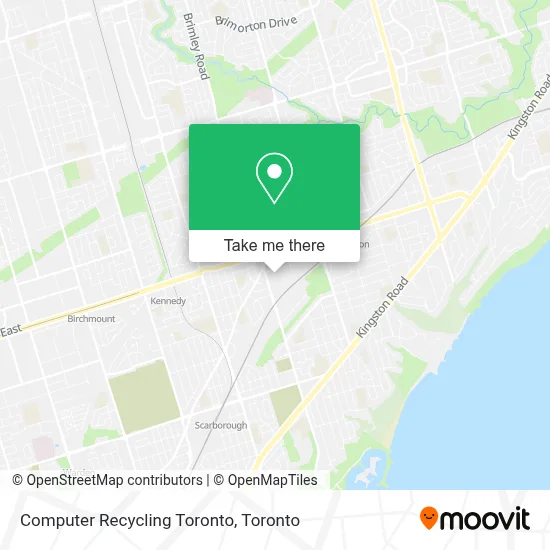 Computer Recycling Toronto map