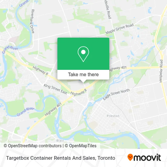 Targetbox Container Rentals And Sales map