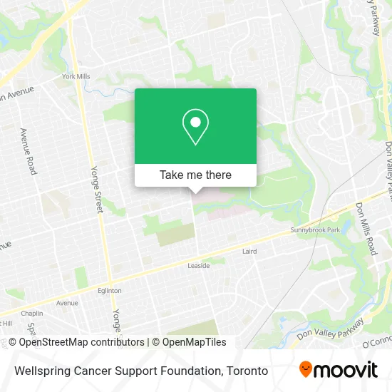 Wellspring Cancer Support Foundation map