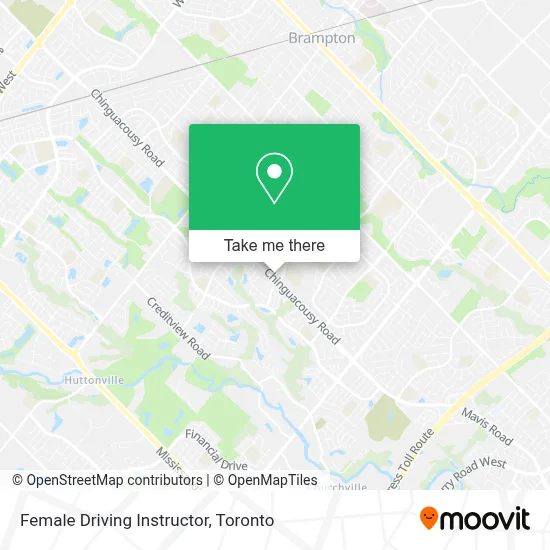 Female Driving Instructor map