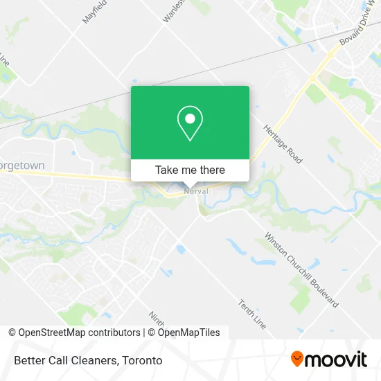 Better Call Cleaners map