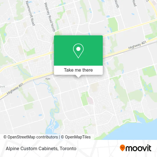 Alpine Custom Cabinets map