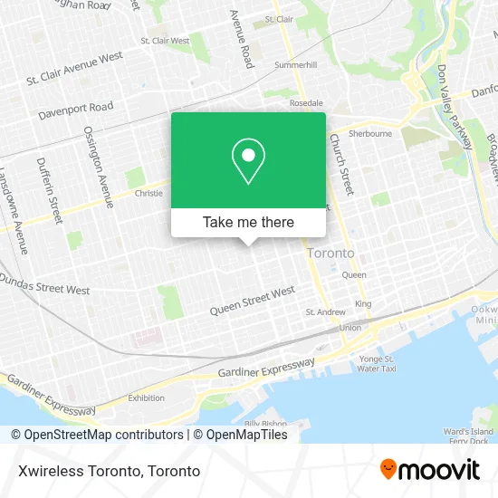 Xwireless Toronto map