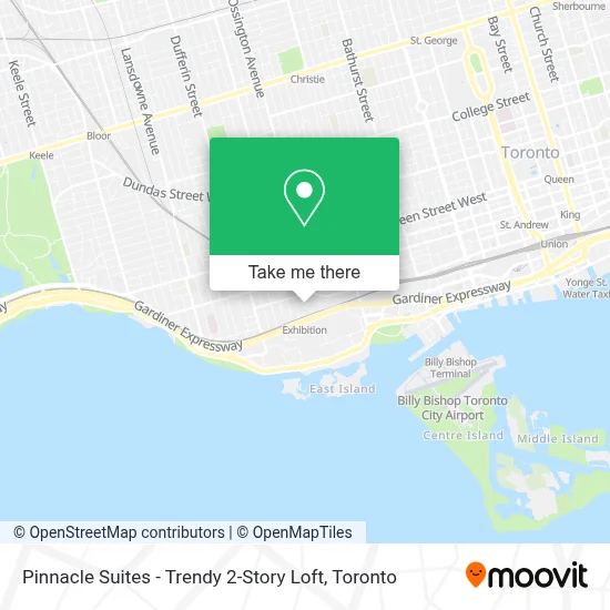 Pinnacle Suites - Trendy 2-Story Loft map