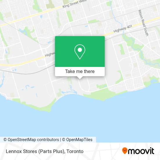 Lennox Stores (Parts Plus) map