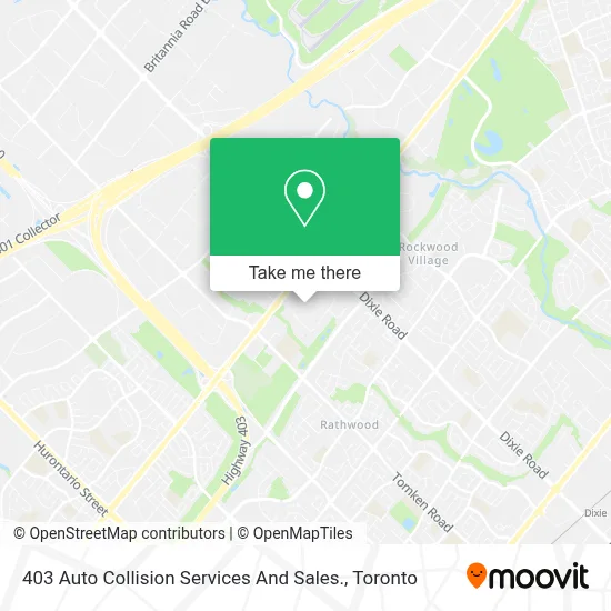 403 Auto Collision Services And Sales. map