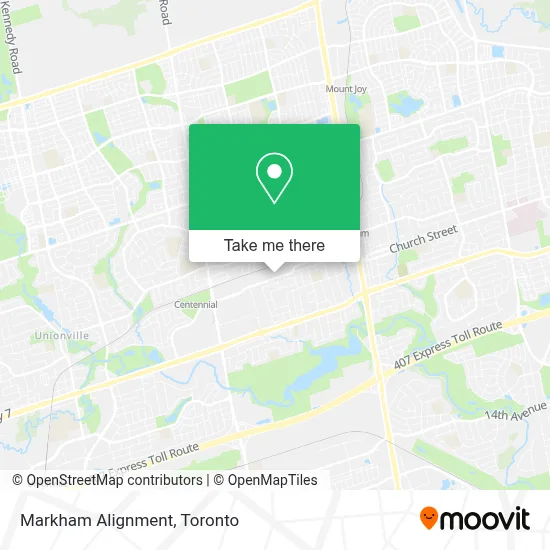 Markham Alignment map