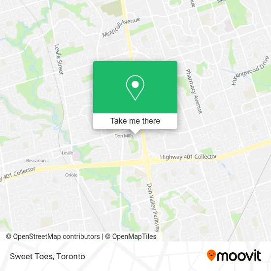 Sweet Toes map