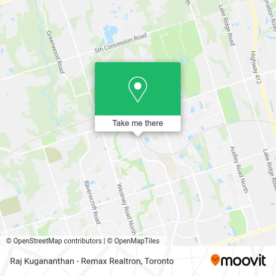 Raj Kugananthan - Remax Realtron map