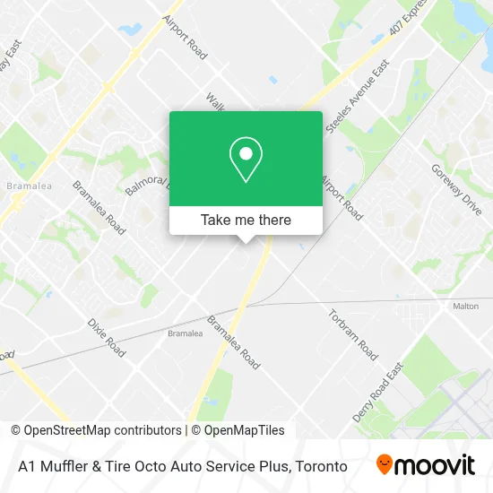 A1 Muffler & Tire Octo Auto Service Plus map
