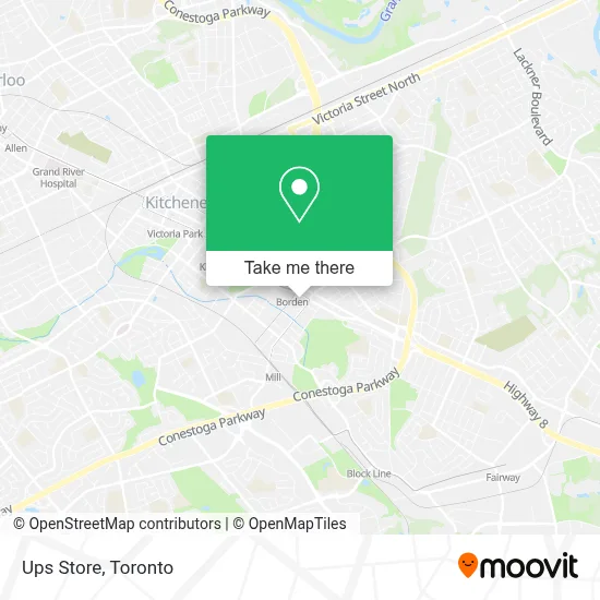Ups Store map