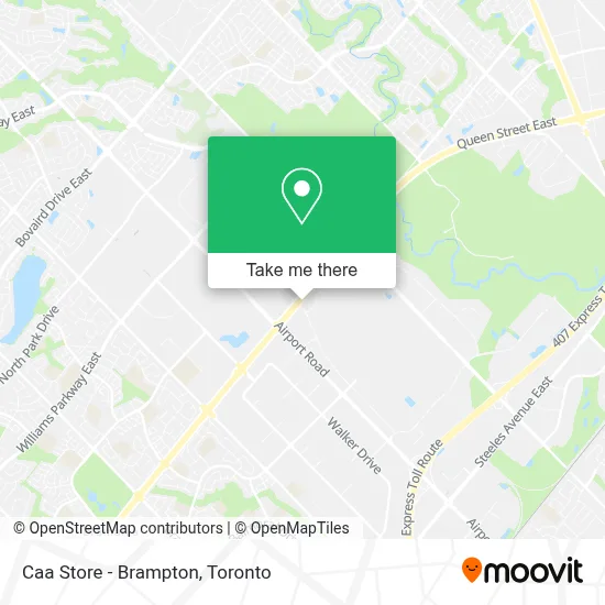 Caa Store - Brampton map