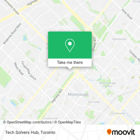Tech Solvers Hub map