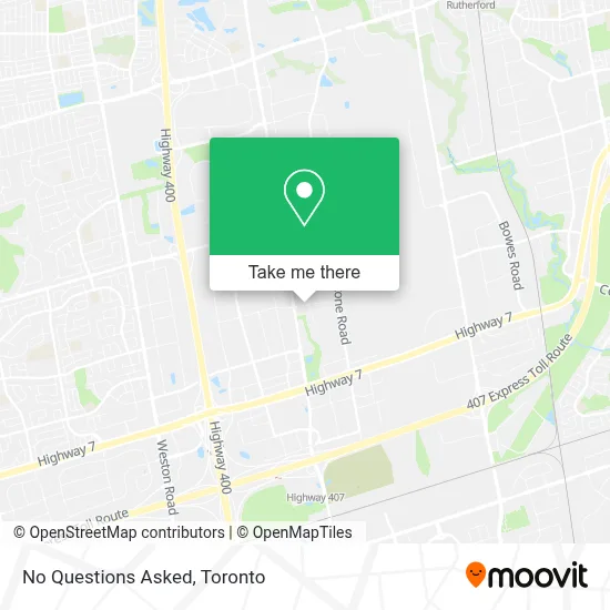 No Questions Asked map