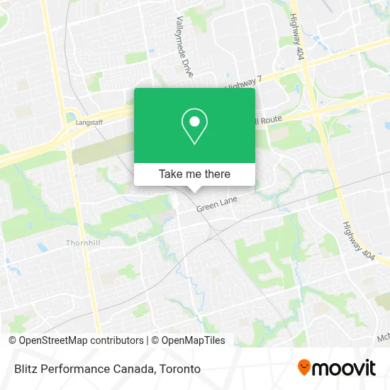 Blitz Performance Canada map