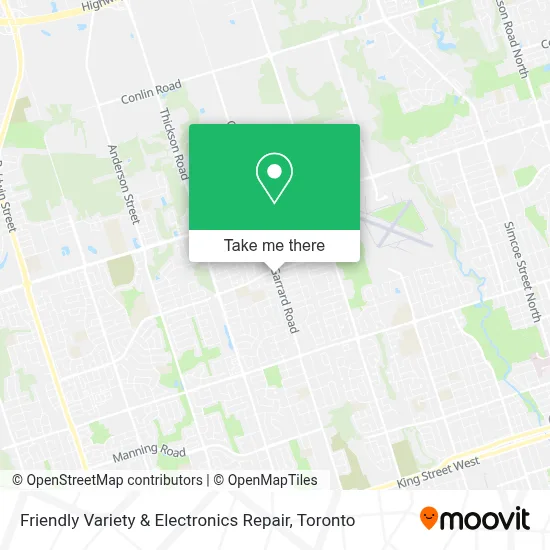 Friendly Variety & Electronics Repair map
