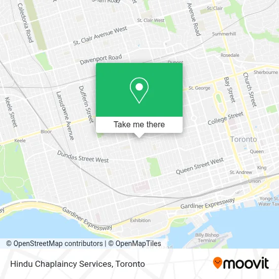 Hindu Chaplaincy Services map