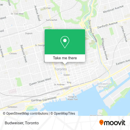 Budweiser map