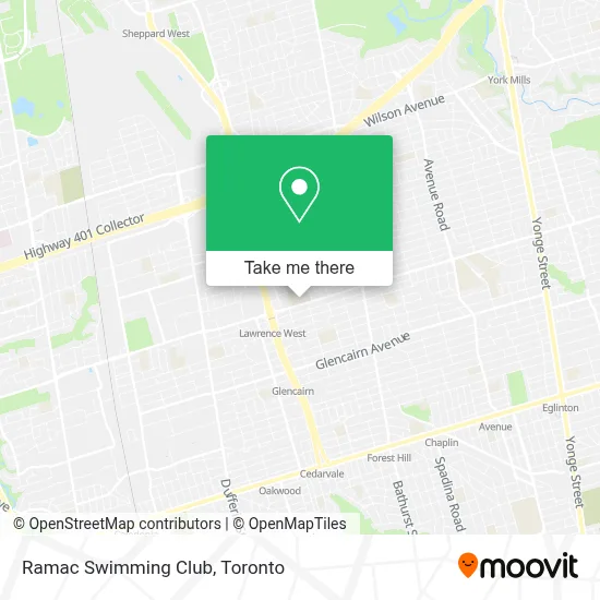 Ramac Swimming Club map